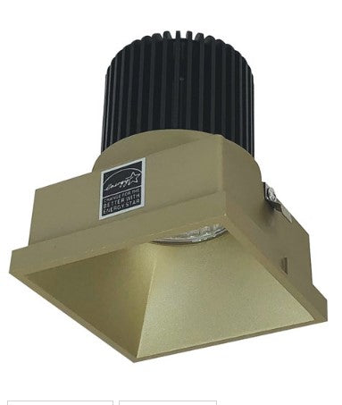 Nora Lighting NIO-4STLNDC35QCH 4 Inch Iolite LED Square Trimless Downlight, 10-Degree Optic, 850lm / 12W, 3500K, Champagne Haze Finish