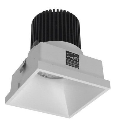 Nora Lighting NIO-4STLNDC35QMPW 4 Inch Iolite LED Square Trimless Downlight, 10-Degree Optic, 850lm / 12W, 3500K, Matte Powder White Finish