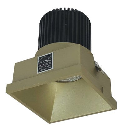 Nora Lighting NIO-4STLNDC35XCH/10 4 Inch Iolite LED Square Trimless Downlight, 1000lm / 14W, 3500K, Champagne Haze Finish