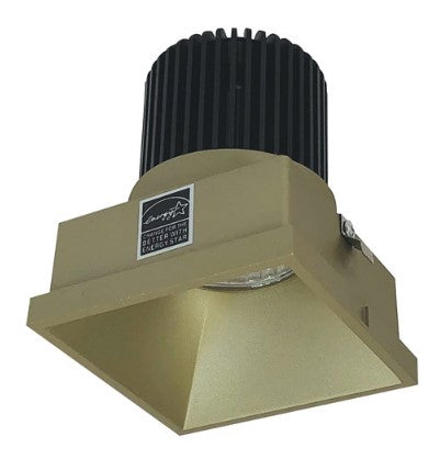 Nora Lighting NIO-4STLNDC40XCH/10 4 Inch Iolite LED Square Trimless Downlight, 1000lm / 14W, 4000K, Champagne Haze Finish