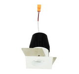 NORA Lighting NIOB-1SNG30XMPW 1" Iolite Square Straight Regress Non-Adjustable BWF Trim Matte Powder White Finish 3000K