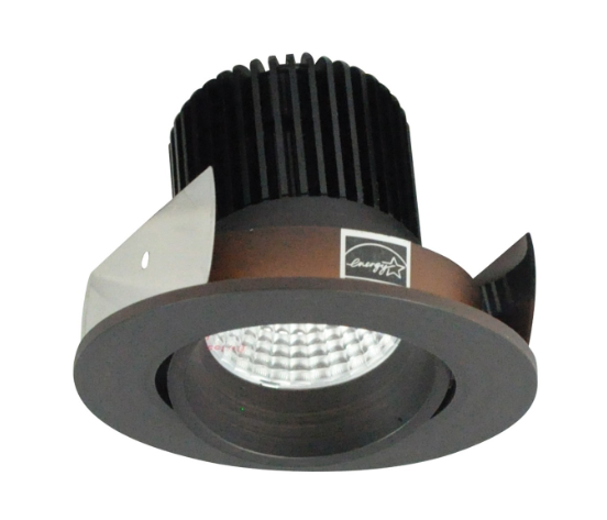 Nora Lighting NIOB-2RC27QBZ 2" Iolite LED Round Adjustable Cone Reflector, 10-Degree Optic, 850lm / 12W, 2700K, Bronze Reflector / Bronze Flange