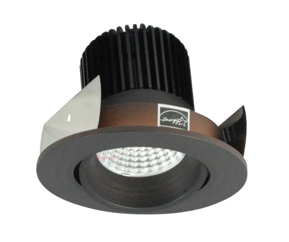 Nora Lighting NIOB-2RC30QBZ 2" Iolite LED Round Adjustable Cone Reflector, 10-Degree Optic, 850lm / 12W, 3000K, Bronze Reflector / Bronze Flange