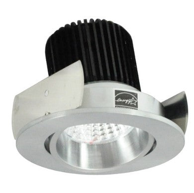 Nora Lighting NIOB-2RC30QNN 2 Inch Iolite LED Round Adjustable Cone Reflector, 10-Degree Optic, 850lm / 12W, 3000K, Natural Metal Reflector / Natural Metal Flange