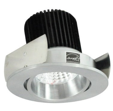 Nora Lighting NIOB-2RC40QNN 2 Inch Iolite LED Round Adjustable Cone Reflector, 10-Degree Optic, 850lm / 12W, 4000K, Natural Metal Reflector / Natural Metal Flange