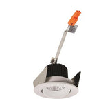 NORA Lighting NIOB-2RC27XMPW/10 2" Iolite Round 15º - 30º Adjustable Cone Regress Trim With Matte Powder White Finish 2700K 1000lm