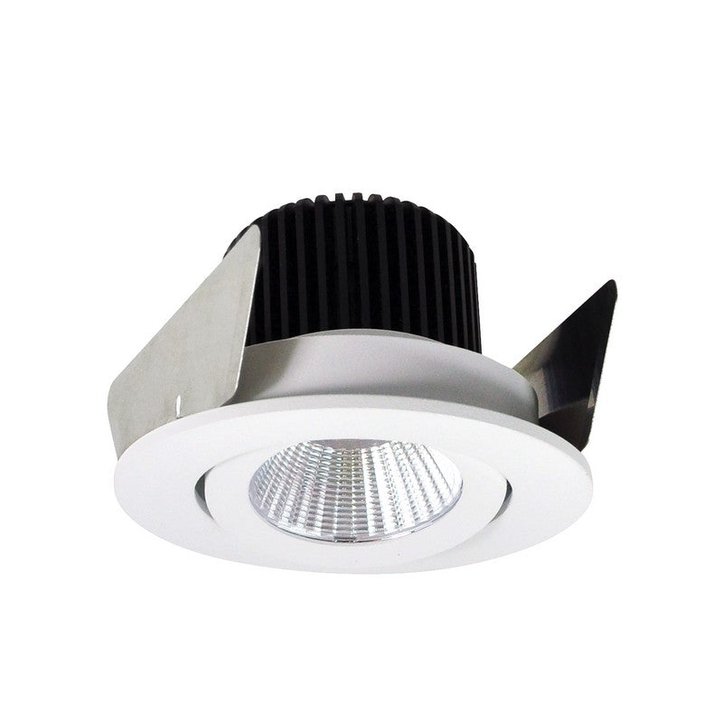 NORA Lighting NIOB-2RG27XWW/HL 2 Inch Iolite Round Surface Gimbal Trim White Finish 2700K 1500-2500lm