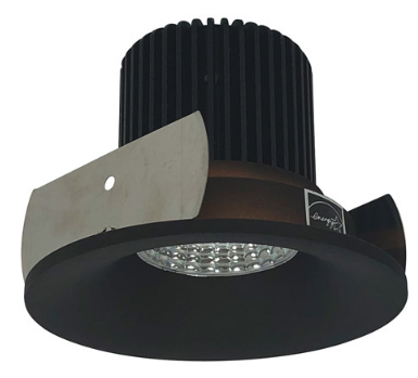 Nora Lighting NIOB-2RNB35QBZ 2" Iolite LED Round Bullnose, 10-Degree Optic, 850lm / 12W, 3500K Color Temperature, Bronze Reflector / Bronze Flange Finish