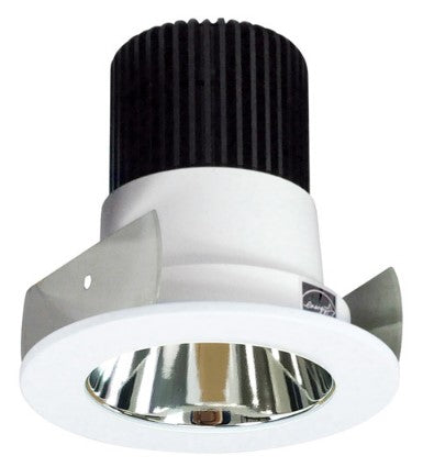 Nora Lighting NIOB-2RNDC27XCMPW/10 2 Inch Iolite LED Round Reflector, 1000lm / 14W, 2700K, Specular Clear Reflector / Matte Powder White Flange
