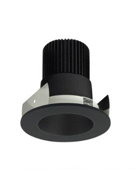 Nora Lighting NIOB-2RNDC30QBB 2 Inch Iolite LED Round Reflector, 10-Degree Optic, 850lm / 12W, 3000K, Black Reflector / Black Flange