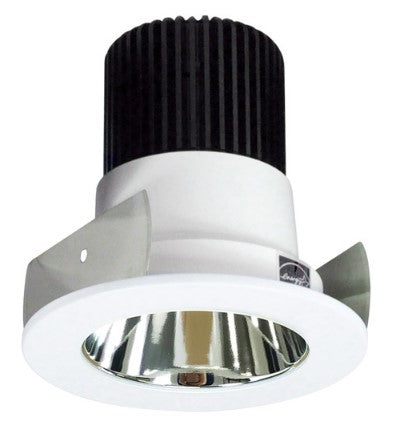 Nora Lighting NIOB-2RNDC30QCMPW 2 Inch Iolite LED Round Reflector, 10-Degree Optic, 850lm / 12W, 3000K, Specular Clear Reflector / Matte Powder White Flange