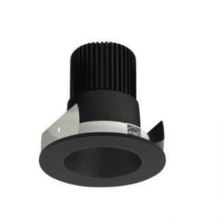 Nora Lighting NIOB-2RNDC35QBB 2 Inch Iolite LED Round Reflector, 10-Degree Optic, 850lm / 12W, 3500K, Black Reflector / Black Flange
