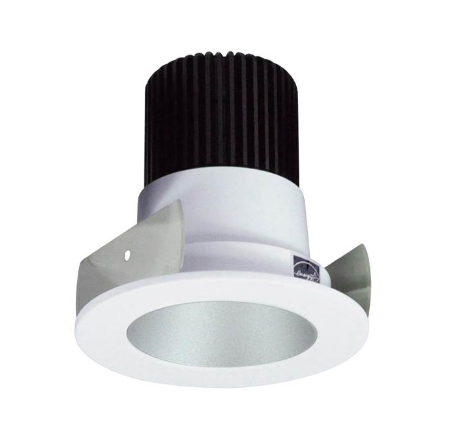Nora Lighting NIOB-2RNDC40QHZMPW 2" Iolite LED Round Reflector, 10-Degree Optic, 850lm / 12W, 4000K, Haze Reflector / Matte Powder White Flange