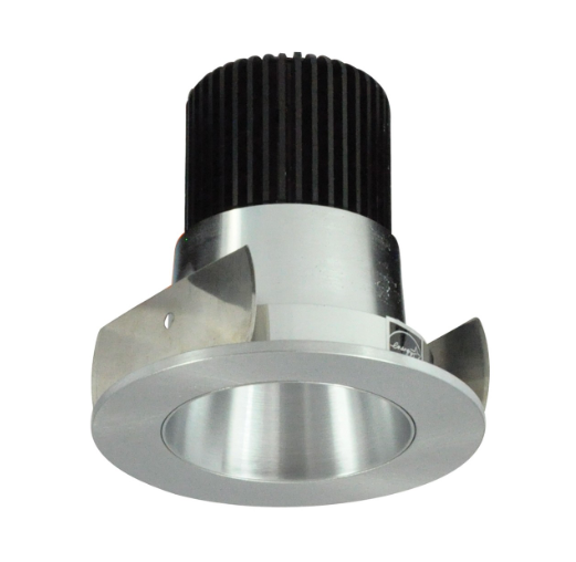 Nora Lighting NIOB-2RNDC40QNN 2" Iolite LED Round Reflector, 10-Degree Optic, 850lm / 12W, 4000K, Natural Metal Reflector / Natural Metal Flange
