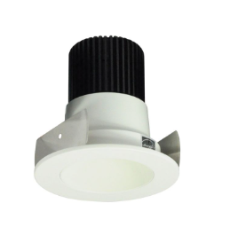 Nora Lighting NIOB-2RNDC40QWW 2" Iolite LED Round Reflector, 10-Degree Optic, 850lm / 12W, 4000K, White Reflector / White Flange