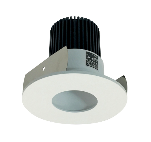 Nora Lighting NIOB-2RPH30QMPW 2" Iolite LED Round Pinhole, 10-Degree Optic, 850lm / 12W, 3000K, Matte Powder White Pinhole / Matte Powder White Flange