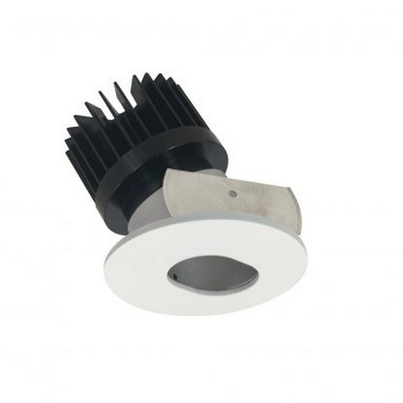 Nora Lighting NIOB-2RSL40XHZMPW/HL 2 Inch Iolite Round Adjustable Slot Aperture Trim
