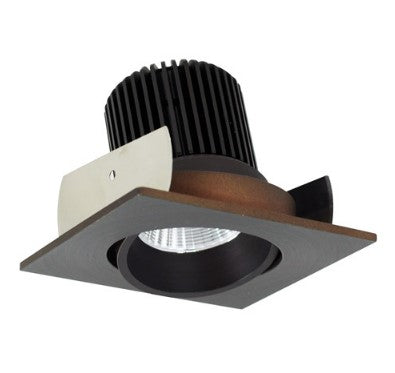Nora Lighting NIOB-2SC35QBZ 2 Inch Iolite LED Square Adjustable Cone Reflector, 10-Degree Optic, 850lm / 12W, 3500K, Bronze Reflector / Bronze Flange