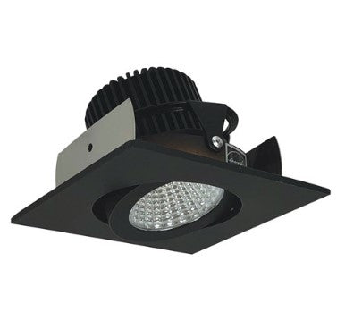 Nora Lighting NIOB-2SG35QBZ 2 Inch Iolite LED Square Adjustable Gimbal, 10-Degree Optic, 850lm / 12W, 3500K, Bronze Finish
