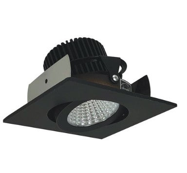 Nora Lighting NIOB-2SG40QBZ 2 Inch Iolite LED Square Adjustable Gimbal, 10-Degree Optic, 850lm / 12W, 4000K, Bronze Finish