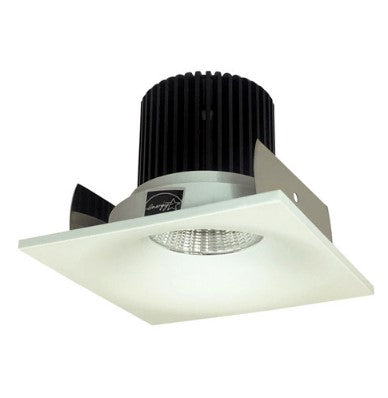 Nora Lighting NIOB-2SNB27QWW 2 Inch Iolite LED Square Bullnose, 10-Degree Optic, 850lm / 12W, 2700K, White Finish