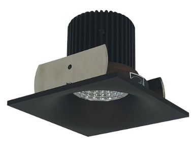 Nora Lighting NIOB-2SNB30QBZ 2" Iolite LED Square Bullnose, 10-Degree Optic, 850lm / 12W, 3000K Color Temperature, Bronze Finish