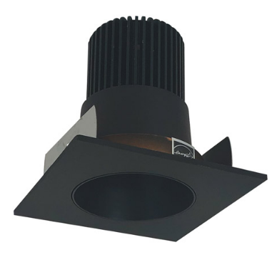 Nora Lighting NIOB-2SNDC40QBZ 2" Iolite LED Square Reflector with Round Aperture, 10-Degree Optic, 850lm, 4000K Color Temperature, Bronze Reflector / Bronze Flange Finish