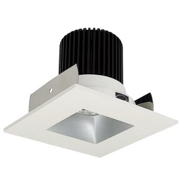 Nora Lighting NIOB-2SNDSQ35QHZMPW 2 Inch Iolite LED Square Reflector with Square Aperture, 10-Degree Optic, 850lm / 12W, 3500K, Haze Reflector / Matte Powder White Flange