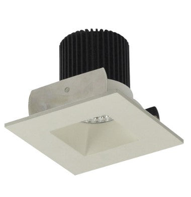 Nora Lighting NIOB-2SNDSQ35QWW 2 Inch Iolite LED Square Reflector with Square Aperture, 10-Degree Optic, 850lm / 12W, 3500K, White Reflector / White Flange