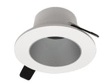 Nora Lighting NIOC-2RNDCHW 2" Iolite Can-less Round Downlight Trim, Haze Reflector/White Flange