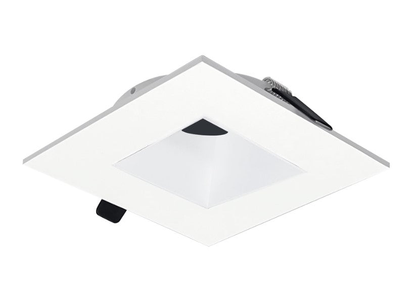 Nora Lighting NIOC-2SNDSQMPW 2" Iolite Can-less Square Downlight Trim, Matte Powder White Finish