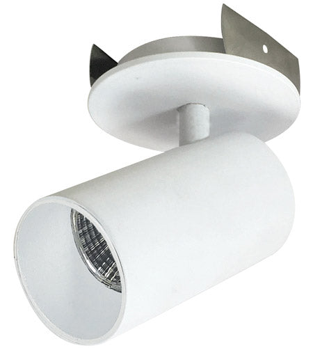 Nora Lighting NIOP-2RCY40XMPW LED 3 Inch iPOINT Monopoint Luminaire Ceiling Light Round Cylinder Matte Powder White Finish