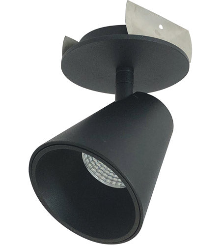 Nora Lighting NIOP-2RTC27XBB LED 3 Inch iPOINT Monopoint Luminaire Ceiling Light Round Cone Black Finish