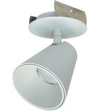 Nora Lighting NIOP-2RTC27XMPW LED 3 Inch iPOINT Monopoint Luminaire Ceiling Light Round Cone Matte Powder White Finish