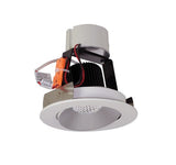 NORA Lighting NIR-4RC35XHW 4" Iolite Retrofit, Round Adjustable Cone Reflector Haze & White Finish 3500K