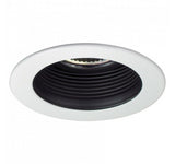 Nora lighting NL-3310WC 3" Adjustable Stepped Baffle with Metal Ring White Baffle / Copper Ring
