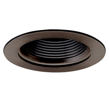 Nora Lighting NL-410BZ 4" Adjustable Stepped Baffle with Ring Bronze Adjustable Stepped Baffle - Bronze Metal Ring