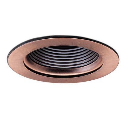 Nora Lighting NL-410BZ 4" Adjustable Stepped Baffle with Ring Bronze Adjustable Stepped Baffle - Bronze Metal Ring