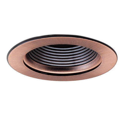 Nora Lighting NL-410P 4" Adjustable Stepped Baffle with Ring White Phenolic Adjustable Stepped Baffle - White Plastic Ring