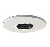 Nora Lighting NL-420 4" White Trim with 2" Pinhole and Black Baffle