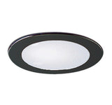 Nora Lighting NL-422B 4" Albalite Lens with Reflector  Specular Black Reflector - Black Trim