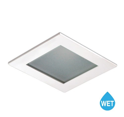 Nora Lighting NL-4584 4" Square Frosted Flat Lens with Reflector Trim - BuyRite Electric