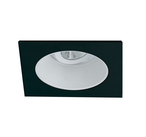 Nora Lighting NL-4810WW 4" Adjustable Stepped Baffle with Square Trim   White Adjustable Stepped Baffle - White Square Trim Finish