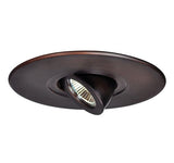 Nora Lighting NL-665W 6" Surface Adjustable Round Spot with Metal Trim White Finish