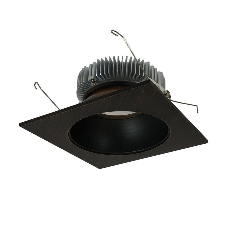 Nora Lighting NLCB2-6531535BZBZ 6 Inch Cobalt 22W, 3500K, Bronze/Bronze Finish LED High Lumen Square Reflector with Round Aperture