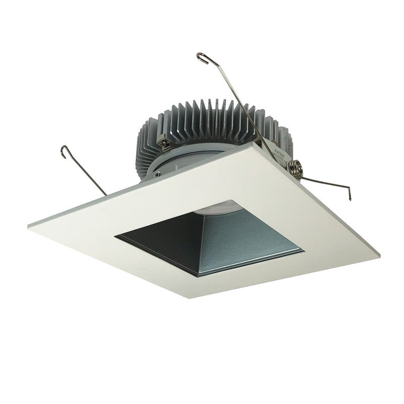 Nora Lighting NLCB2-6561530PW 6 Inch Cobalt 22W, 3000K, Pewter / White Finish LED High Lumen Square Reflector with Square Aperture