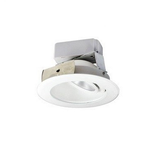 NORA Lighting NLCBC-46930XHZWLE4 4" Cobalt Adjustable Round Reflector Haze & White Finish 3000K