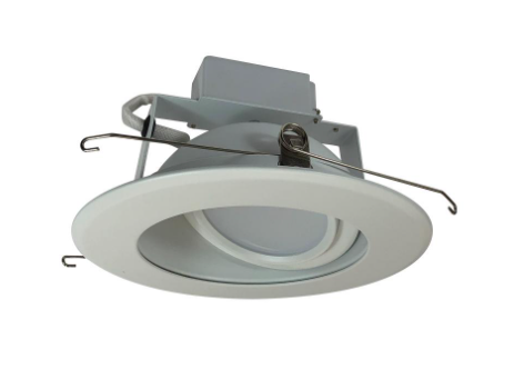 Nora Lighting NLCBC-66930XWWEM 6" LED Adjustable Recessed Trim, 3000K, 1000 Lumens, Remote Emergency