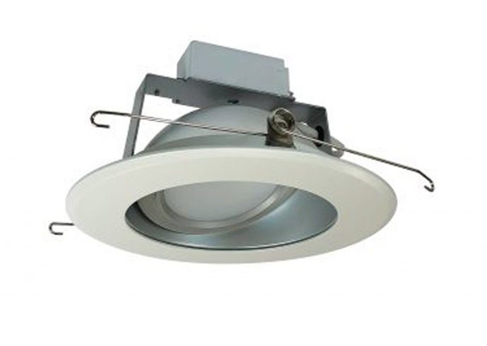 Nora Lighting NLCBC-66935XHZWEM 6 Inch LED Cobalt Retrofit Adjustable Reflector, 3500K, 14W, 1000Lm, Haze/White With Remote Emergency