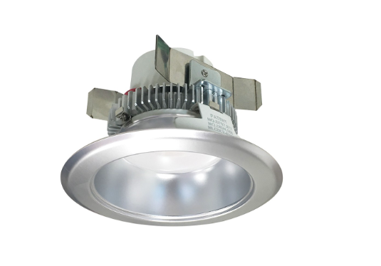 Nora Lighting NLCBC2-45127NN/10LE4 4" Cobalt Click LED Retrofit, Round Reflector, 1000lm / 12W, 2700K, 120V-277V input; Triac / ELV / 0-10V dimming, Natural Metal Reflector / Natural Metal Flange